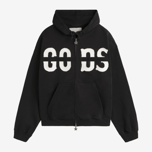 Custom Clothing Manufacturer Appliqué Embroidery Zipper Cardigan Hoodie