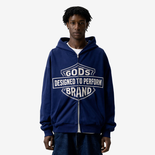 Custom Clothing Manufacturer Digital Printing 100% Cotton Cardigan Hoodies