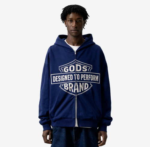 Custom Clothing Manufacturer Digital Printing 100% Cotton Cardigan Hoodies