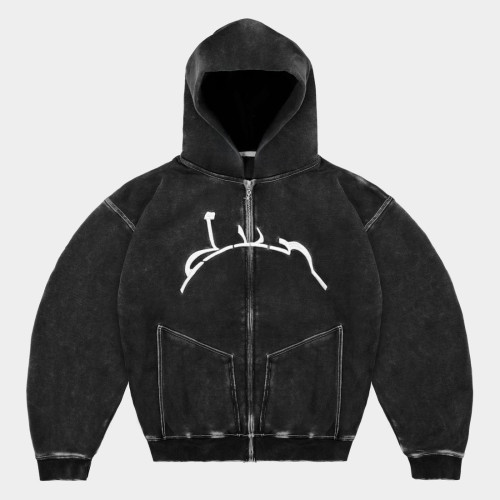 Custom Clothing Manufacturer Digital Printing Acid Wash Hoodies