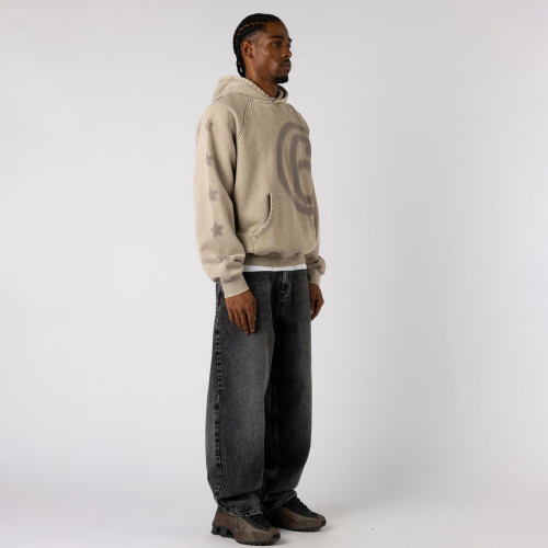 Custom Clothing Manufacturer Digital Printing Acid-Washed Hoodies