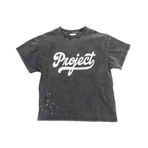 Custom Clothing Manufacturer Digital Printing Acid Wash Cotton T-shirt