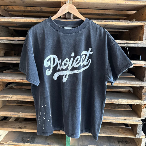 Custom Clothing Manufacturer Digital Printing Acid Wash Cotton T-shirt