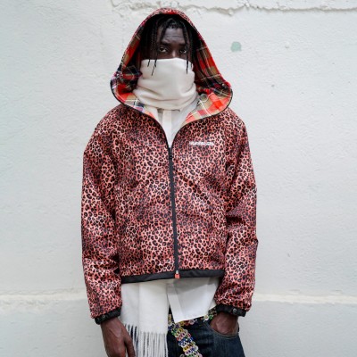 Custom Clothing Manufacturer Nylon Reversible Embroidered Logo Hoodies