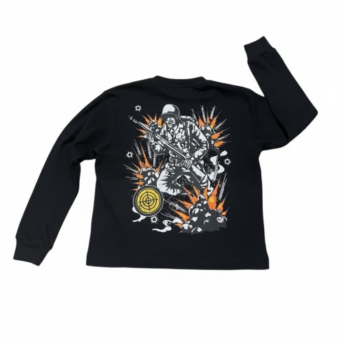 Custom Clothing Manufacturer Digitally Printed Logo Waffle T-shirt