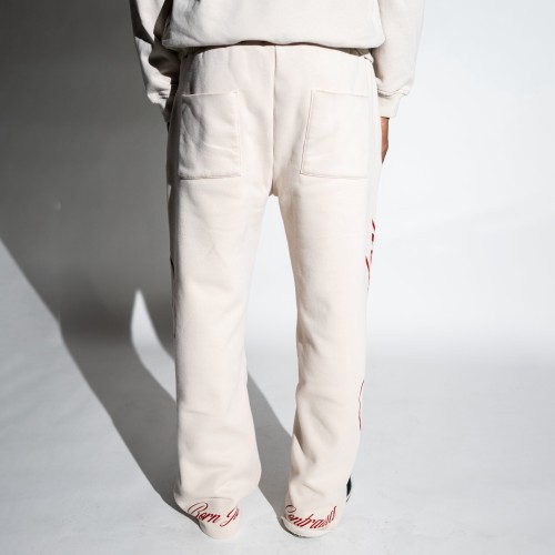 Custom Clothing Manufacturer Digital Printing LOGO Raw Sweatpants