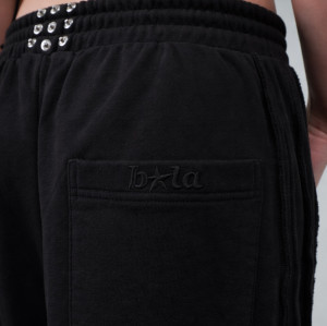 Custom Clothing Manufacturer Embroidery LOGO Raw High-Waisted Sweatpants