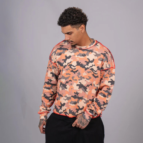 Custom Clothing Manufacturer Camouflage Waffle Leisure T-Shirt