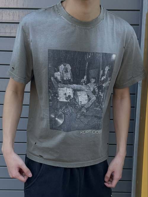 Custom Clothing Manufacturer Screen Printing Distressed Acid Wash T-Shirt