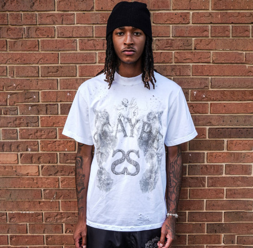 Custom Clothing Manufacturer Distressed Screen Printed T-shirts