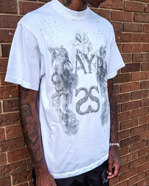 Custom Clothing Manufacturer Distressed Screen Printed T-shirts