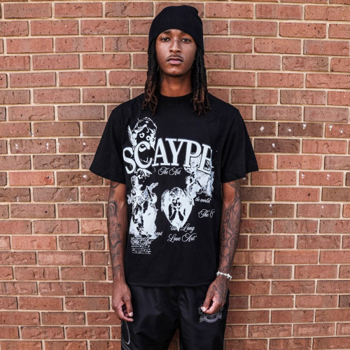 Custom Clothing Manufacturer Distressed Screen Printed T-shirts