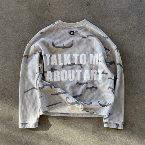 Custom Clothing Manufacturer Appliqué Embroidery LOGO Waffle T-shirt