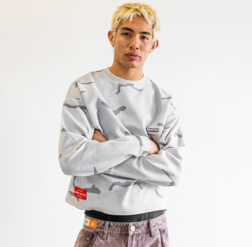 Custom Clothing Manufacturer Appliqué Embroidery LOGO Waffle T-shirt