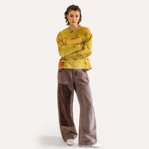 Custom Clothing Manufacturer Appliqué Embroidery LOGO Waffle T-shirt