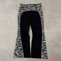 Custom Clothing Manufacturer Camouflage Patchwork Jeans