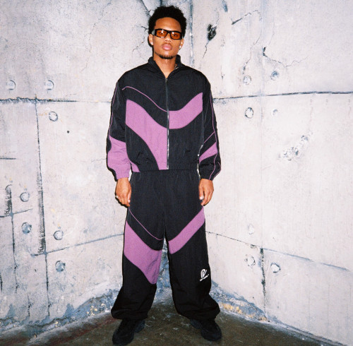 Custom Clothing Manufacturer Digital Printing LOGO Color-Blocked Nylon Suit