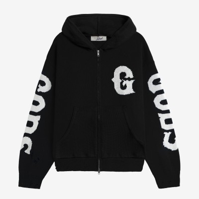 Custom Clothing Manufacturer Knitted Distressed Hoodie Custom LOGO