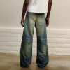 Custom Clothing Manufacturer Acid Wash Straight-leg Casual Jeans