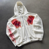 Custom Clothing Manufacturer Digital Printing waffle Knit Trendy Hoodies