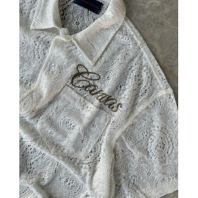 Custom Clothing Manufacturer Jacquard Fabric Embroidered LOGO Shirt