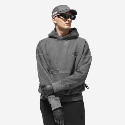 Custom Clothing Manufacturer Embroidery Acid Wash Hoodies