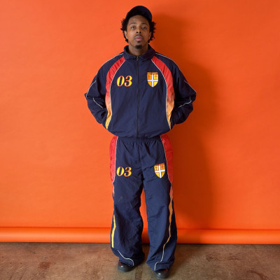 Custom Clothing Manufacturer Embroidery LOGO Nylon Jacket Set