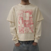Custom Clothing Manufacturer Distressed Screen Printing Faux two-piece T-shirt