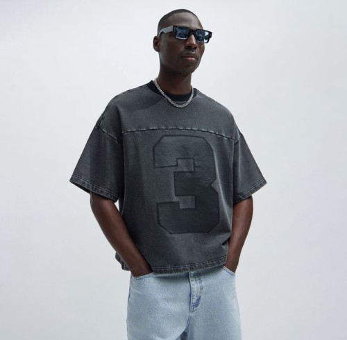 Custom Clothing Manufacturer Acid Wash Digital Printed T-shirts