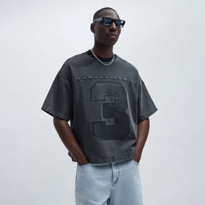 Custom Clothing Manufacturer Acid Wash Digital Printed T-shirts
