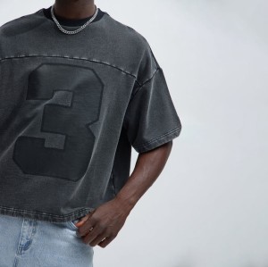Custom Clothing Manufacturer Acid Wash Digital Printed T-shirts