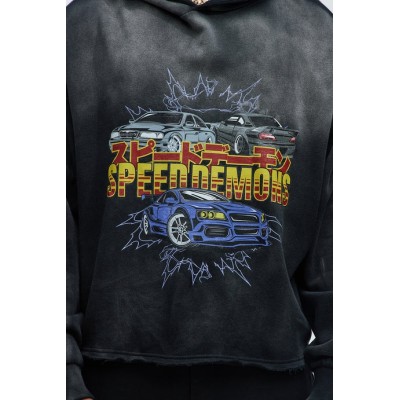 Custom Clothing Manufacturer Acid Wash Raw Digital Printing Hoodies