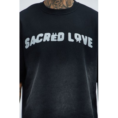Custom Clothing Manufacturer Acid Wash Digital Printed T-shirt