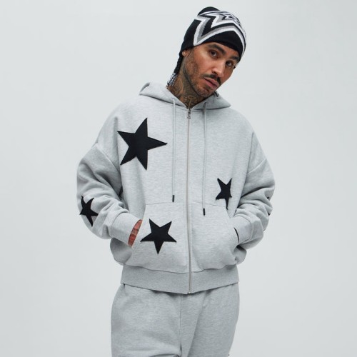 Custom Clothing Manufacturer Appliqué Embroidery Cotton Hoodies