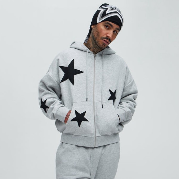 Custom Clothing Manufacturer Appliqué Embroidery Cotton Hoodies