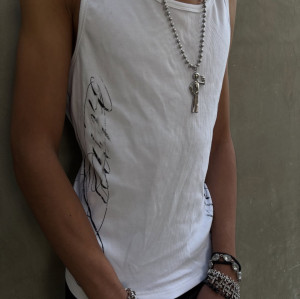 Custom Clothing Manufacturer Screen Printing 100% Cotton Vest