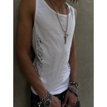 Custom Clothing Manufacturer Screen Printing 100% Cotton Vest