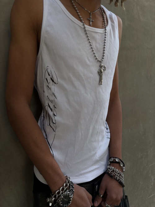 Custom Clothing Manufacturer Screen Printing 100% Cotton Vest