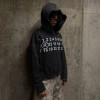 Custom Clothing Manufacturer Digital Printing Rhinestones Raw Hoodies