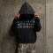 Custom Clothing Manufacturer Digital Printing Rhinestones Raw Hoodies