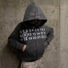 Custom Clothing Manufacturer Digital Printing Rhinestones Raw Hoodies