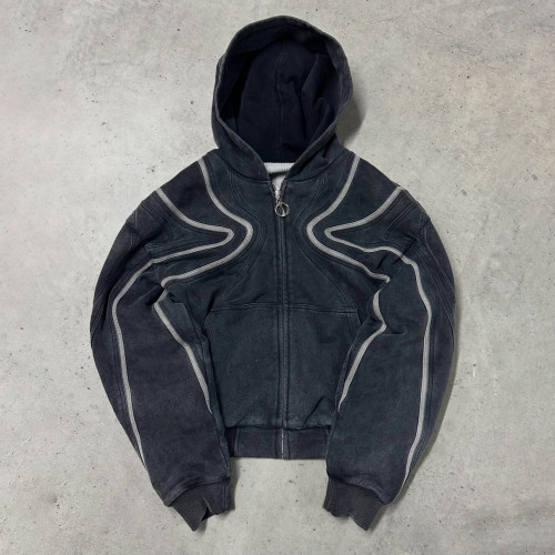 Custom Clothing Manufacturer Patchwork Lamb Fleece Hoodies