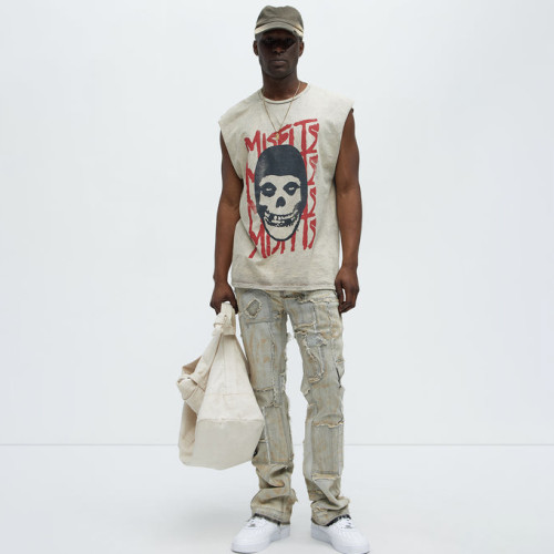 Custom Clothing Manufacturer Digital Printing Acid Wash Raw T-shirt