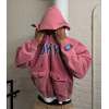 Custom Clothing Manufacturer Acid Wash Distressed Pullover Hoodies