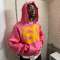 Custom Clothing Manufacturer Acid Wash Distressed Digital Printing Hoodies