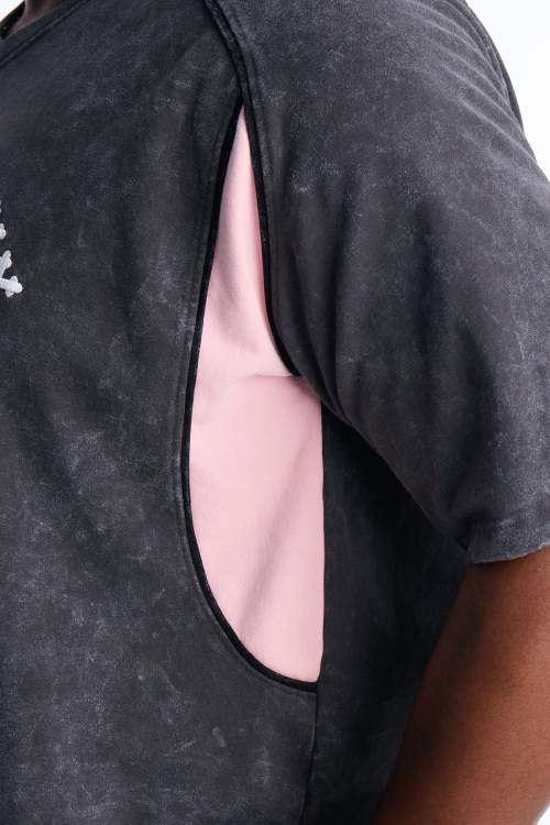 Custom Clothing Manufacturer Acid Wash Digital Printing T-shirt