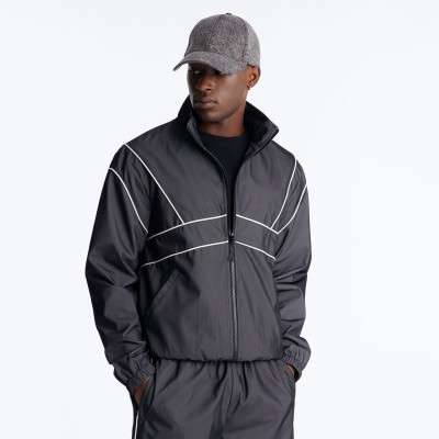 Custom Clothing Manufacturer  American Retro Sporty Stand-up Collar Jacket