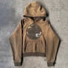 Custom Clothing Manufacturer Digital Printing Acid Wash Distressed Hoodies