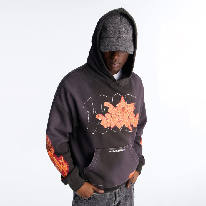 Custom Clothing Manufacturer Digital Printing Acid Wash Hoodies