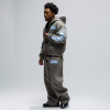 Custom Clothing Manufacturer Acid Wash Digital Printing Athletic Hoodie Set
